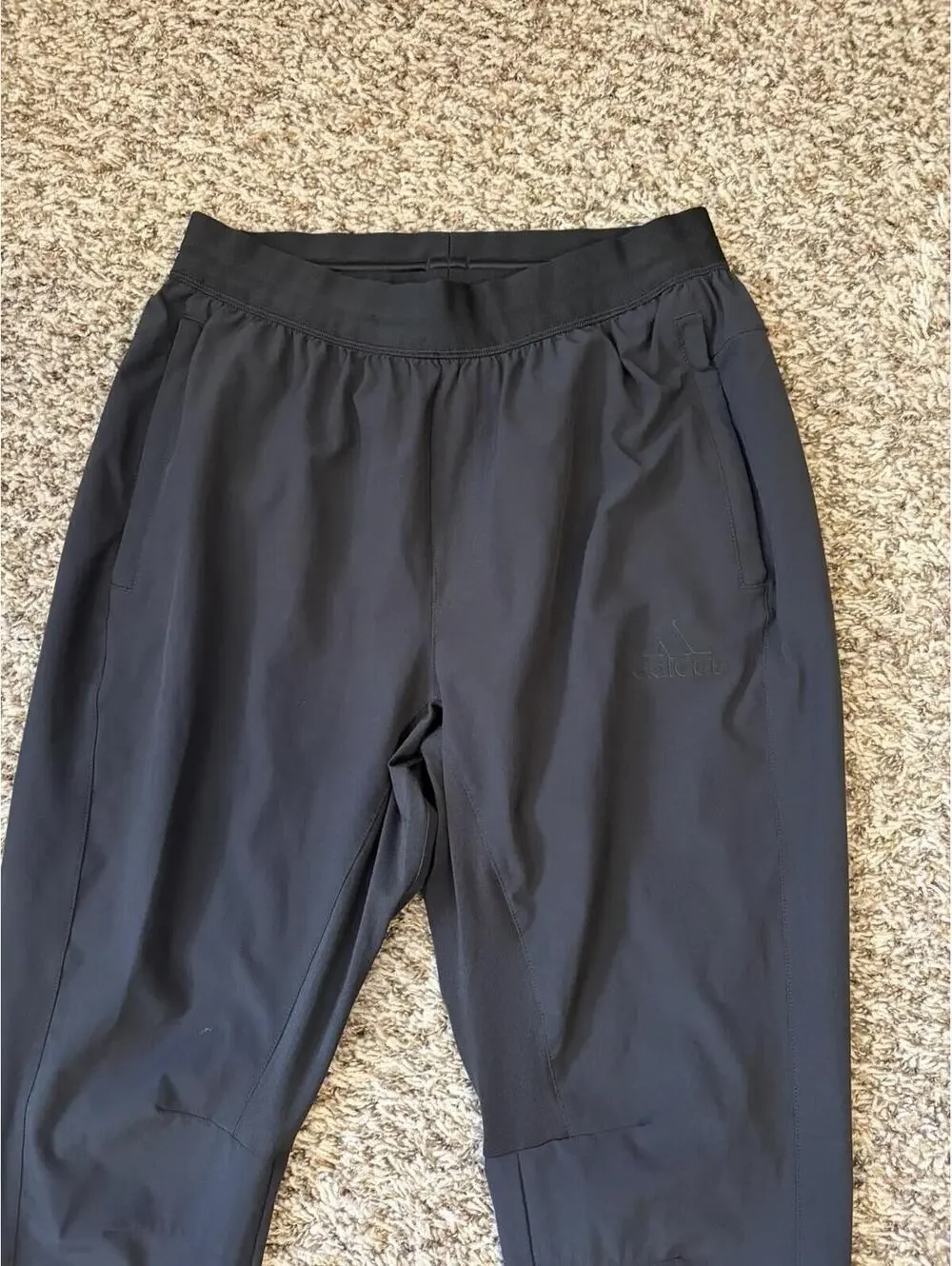 Adidas City Woven Black Zip Ankle Training Pants Men’s Size Medium FL1510 Used